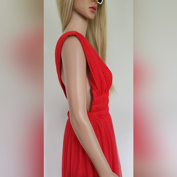 ASOS RED DRESS TULLE SZ.6 - Picture 8 of 16